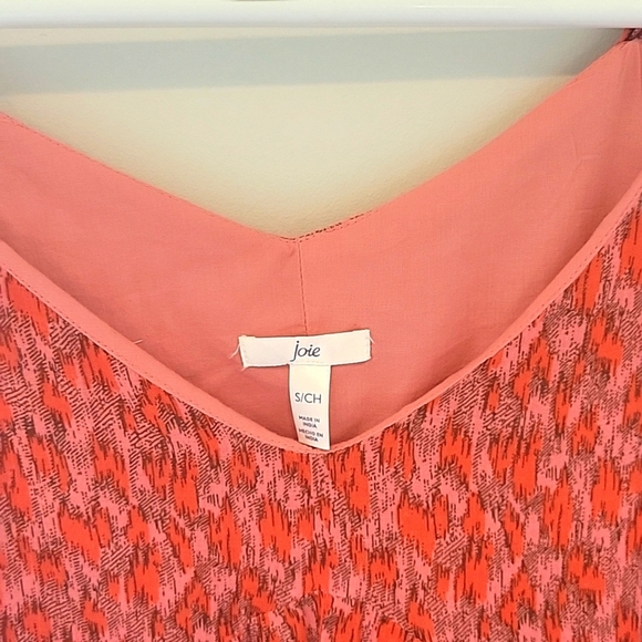 Joie Maxi Dress Sleeveless Tiered Flowing Lined Dress Tea Rose, Sz Large NWT - Picture 6 of 9